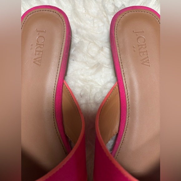 J. CREW PINK SUEDE SLIP ON CRISS-CROSS STRAP SUMMER TRAVEL FLAT SANDALS SZ 9.5💕 - Picture 6 of 9